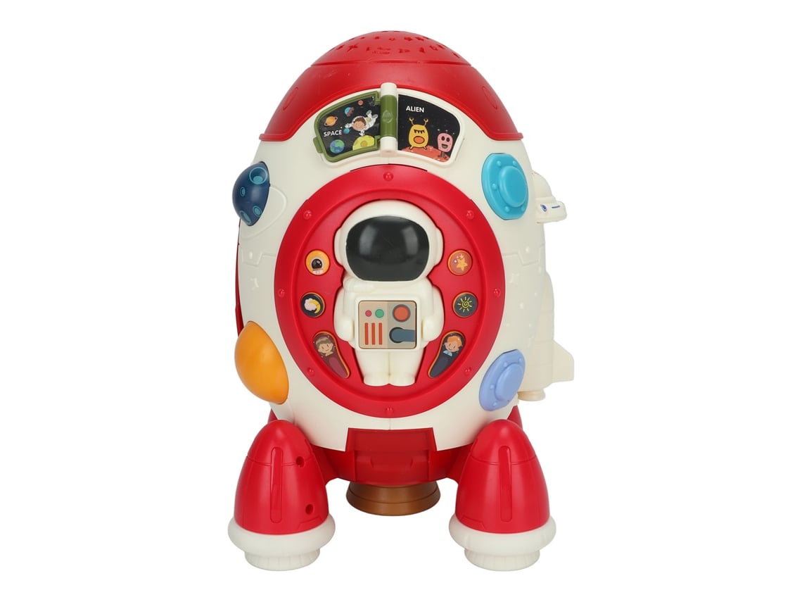 Rebe-brinquedo Foguete Musical Espacial Portátil Educativo Com 19 Teclas E Música Para Crianças Vermelho
