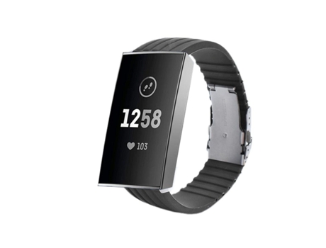 Correa Silicona Líquida para Fitbit by Google Charge 3 Gris