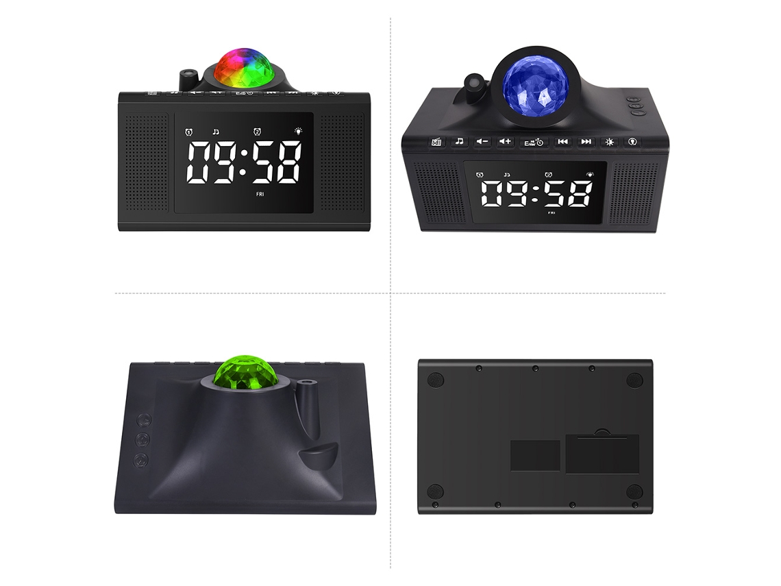 2026-proyector De Estrellas Con Luz Nocturna, Reloj Despertador, Altavoz Bt Y Ruido Blanco Para Niños Y Adultos En Dormitorio