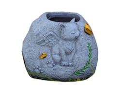 Maceta Para Suculentas, Monumento Conmemorativo De Ángel Gato, Monumento De Animales De Jardín, Adorno, Resina.