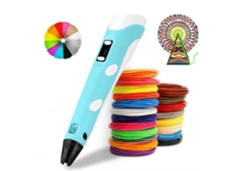 Arzopa Bolígrafo De Impresión 3d Portátil , Incluye Filamento Pla De 1,75 Mm Y 5 M X 20 Colores