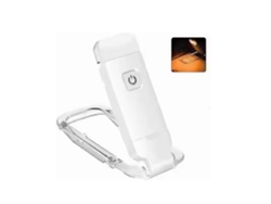 Luz De Lectura Portátil Recargable Con Clip Flexible, 3 Niveles De Brillo Y Marcapáginas.