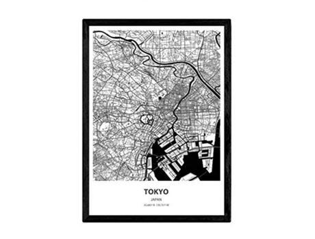 Poster NACNIC Mapa de Tokio Japon (A3)