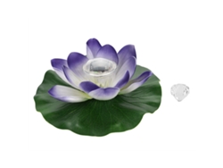 Lámpara Flotante Led Multicolor Lotus Solar Con Sensor De Luz Ip65 Para Jardín Y Piscina.