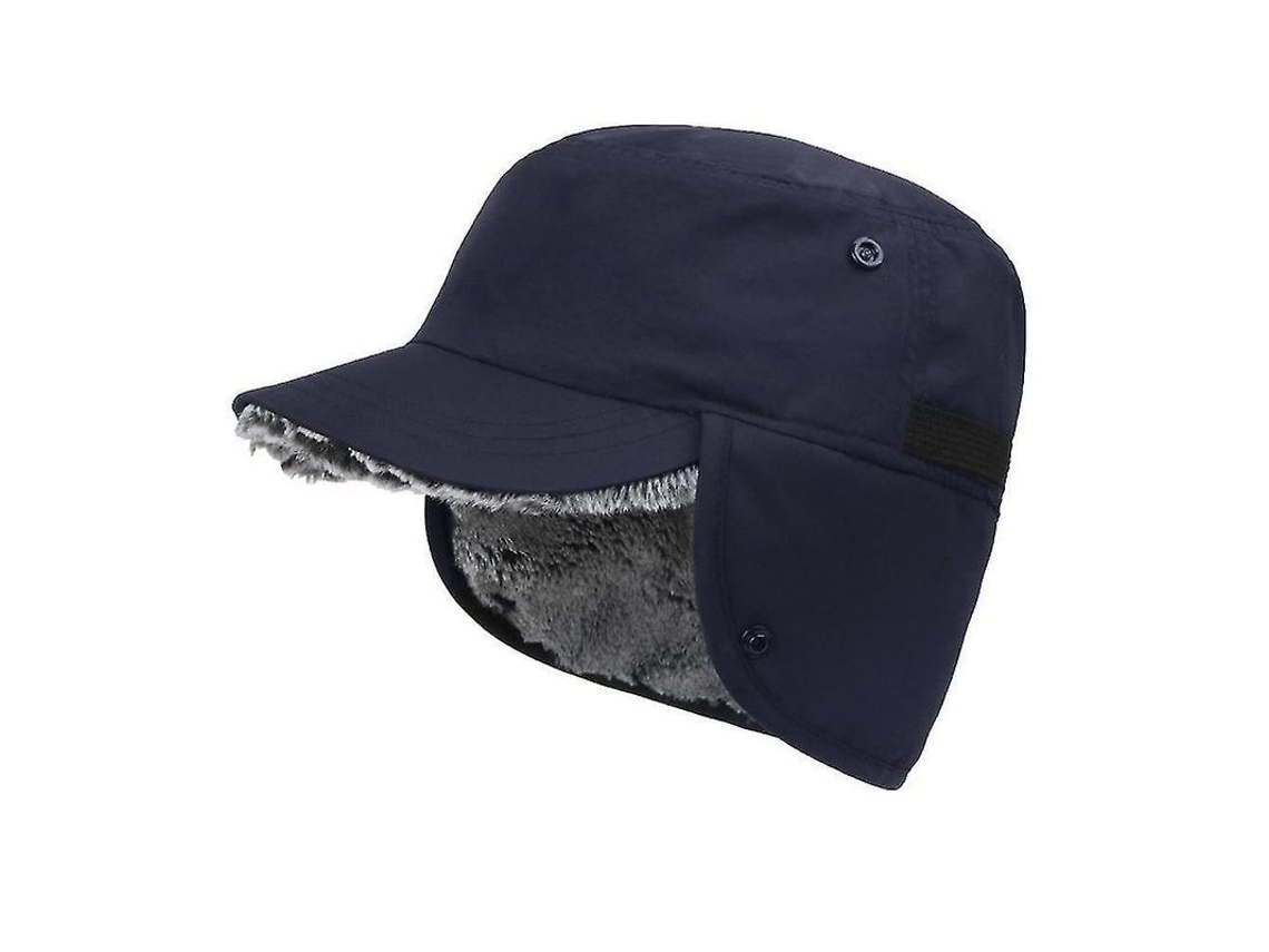 Gorra De Invierno Caliente Con Aletas Para Orejas Impermeable Unisex Lrx 58-60cm Azul