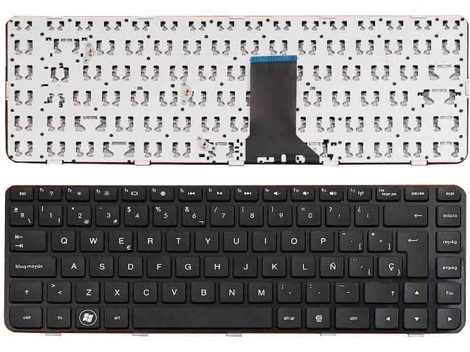 Teclado para Portátil HP Pavilion Dm4-1000 Dv5-2000 Ht1Bv 598891-001 9Z.N4Fbv.101 6037B0049701 606883-001