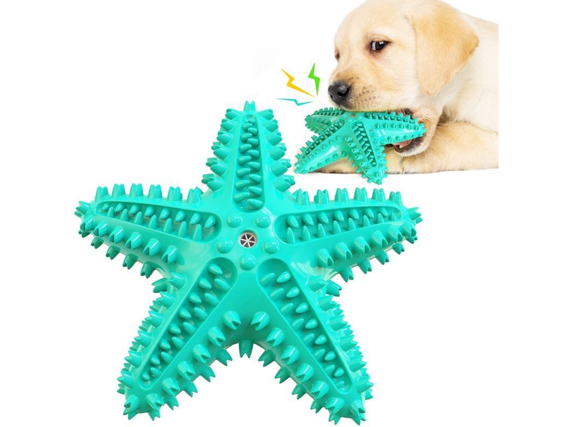 2026-32426-juguete De Masticar Para Perros Mastication Agresiva Cepillo Dental Limpieza Dientes Azul