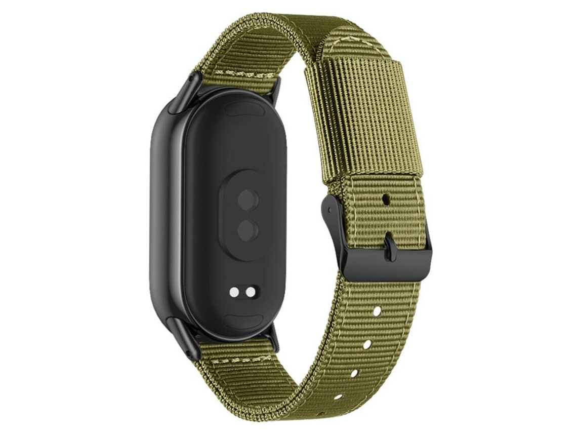 Correa para Xiaomi Smart Band 10/9/8 - Nylon trenzado - Hebilla negra