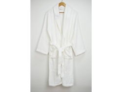 Albornoz Rizo Americano Premium VIDAL HOME 100% Algodón 400Gr (XL - Blanco)