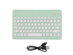 Teclado Sem Fio Bluetooth (conexão Estável, Compatível Com Múltiplos Sistemas) Versão Verde Com Bateria Integrada