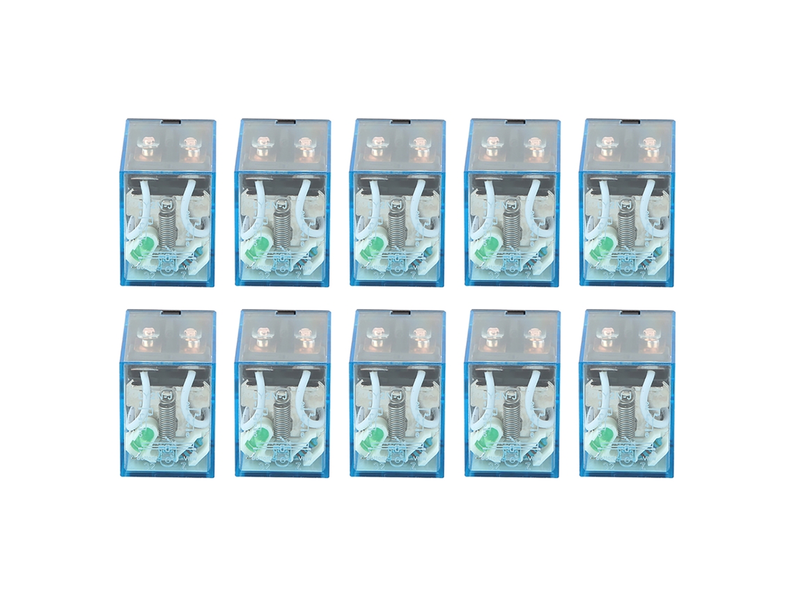Yncm2026-10pcs Relé Electromagnético Ly2n-j 5a 8pin Dpdt Bobina 24vdc