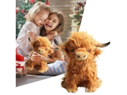 2026-muñeco De Peluche Vaca Escocesa Highland 25cm Suave Cálido Regalo Realista Cute