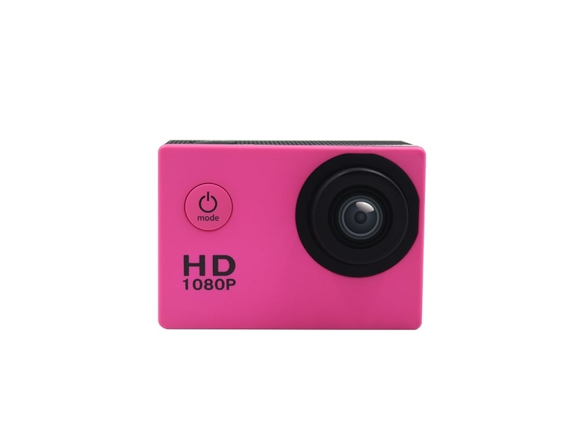 Cámara digital Cámara de acción Cámara de vídeo digital Impermeable Hd Rosa oscuro Gusshious