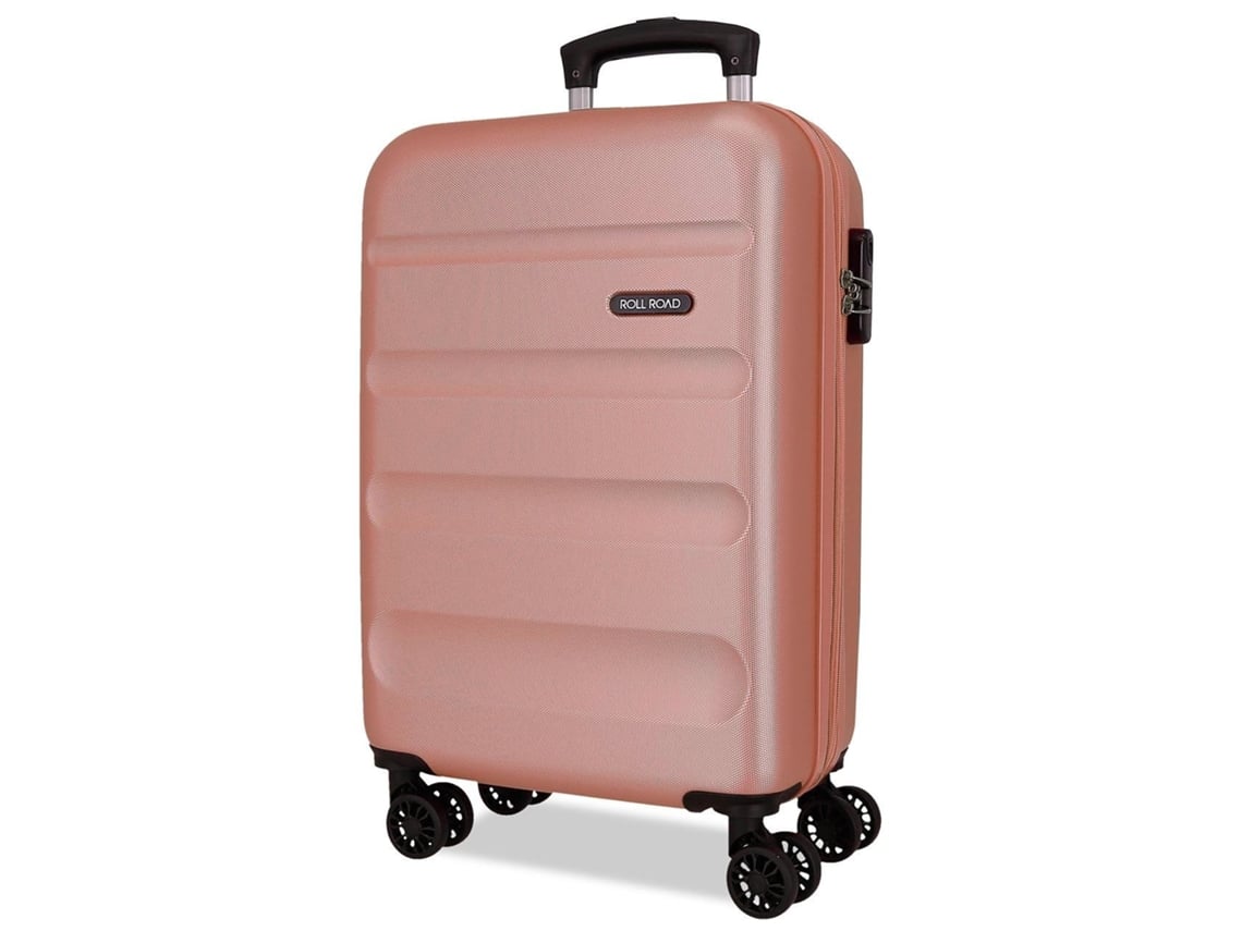 Maleta de Cabina Expandible ROLL ROAD Flex Rosa Claro (38x55x20+5cm - 35L)