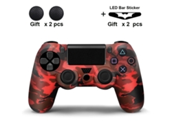 Capa Halinuia Para Controle De Ps4, Silicone Com 2 Capas De Proteção (1)