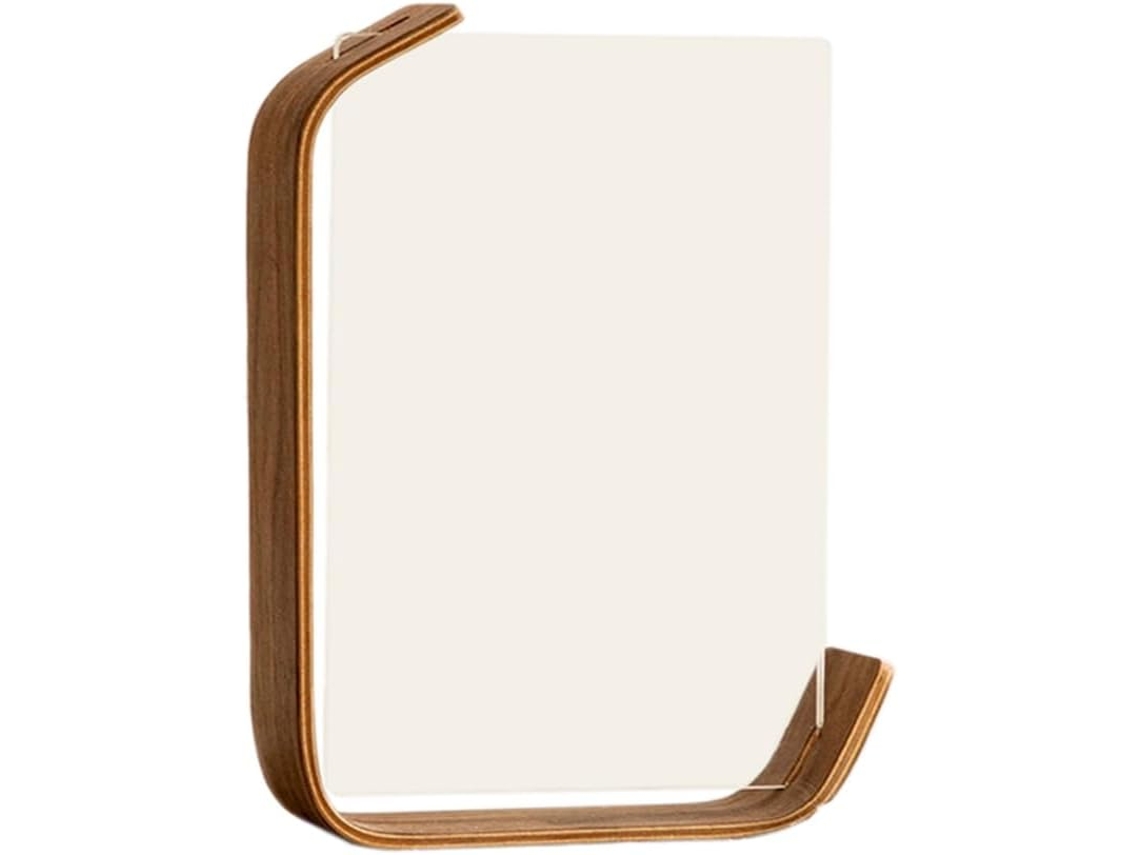 Marco de fotos de acrílico y madera de 15 cm, estilo herbario, con panel lateral Gokoco (6 pulgadas)
