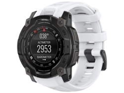 Bracelete Para Garmin Instinct 3 Amoled / Solar (45mm) - Silicone - Liberação Rápida Branca