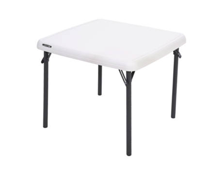 Mesa Plegable para Niños AKTIVE Moderna (Creme - 61x61x53.5 cm - Plástico y Acero)
