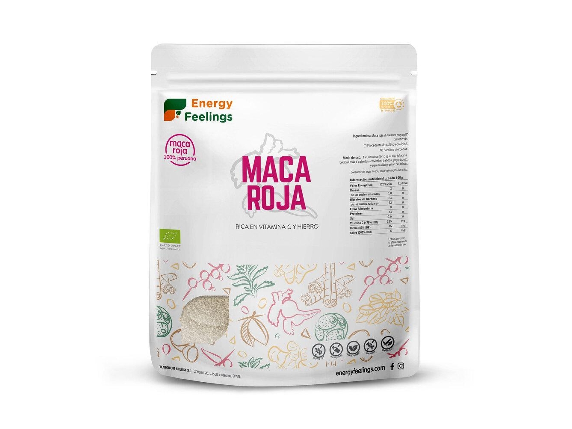 Polvo de Maca Roja Orgánica SENSACIONES ENERGÉTICAS