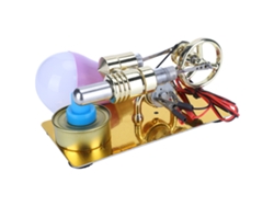 Modelo De Motor Stirling Generador Bombilla Combustión Externa Juguete Educativo Ciencia Física