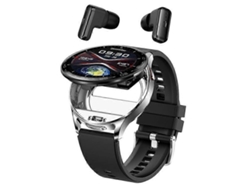 Reloj inteligente 2 en 1 con auriculares inalámbricos, Bluetooth, monitorización de llamadas y salud, deportivo, resistente al agua. Ly Ebike