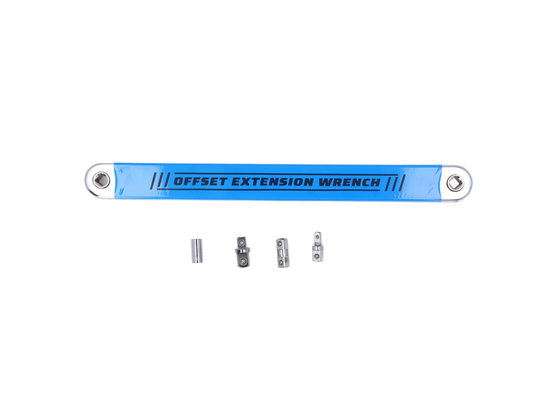 Juego De Llaves Acodadas Con Extensión, Llave De Impacto Multifuncional Con Adaptadores De 1/2", 1/4" Y 3/8" Y Mandril