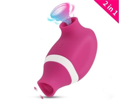 Vibrador de succión femenino, estimulador de clítoris succionador de clítoris (rojo) YIZHOOD