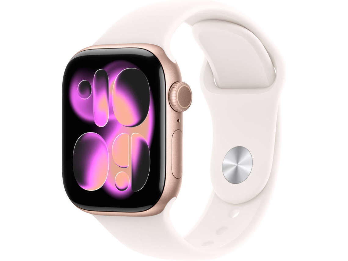  APPLE Watch Series 11 GPS + Cellular 42 mm Oro Rosa Aluminio con Correa Deportiva Rosa (Tamaño S/M)
