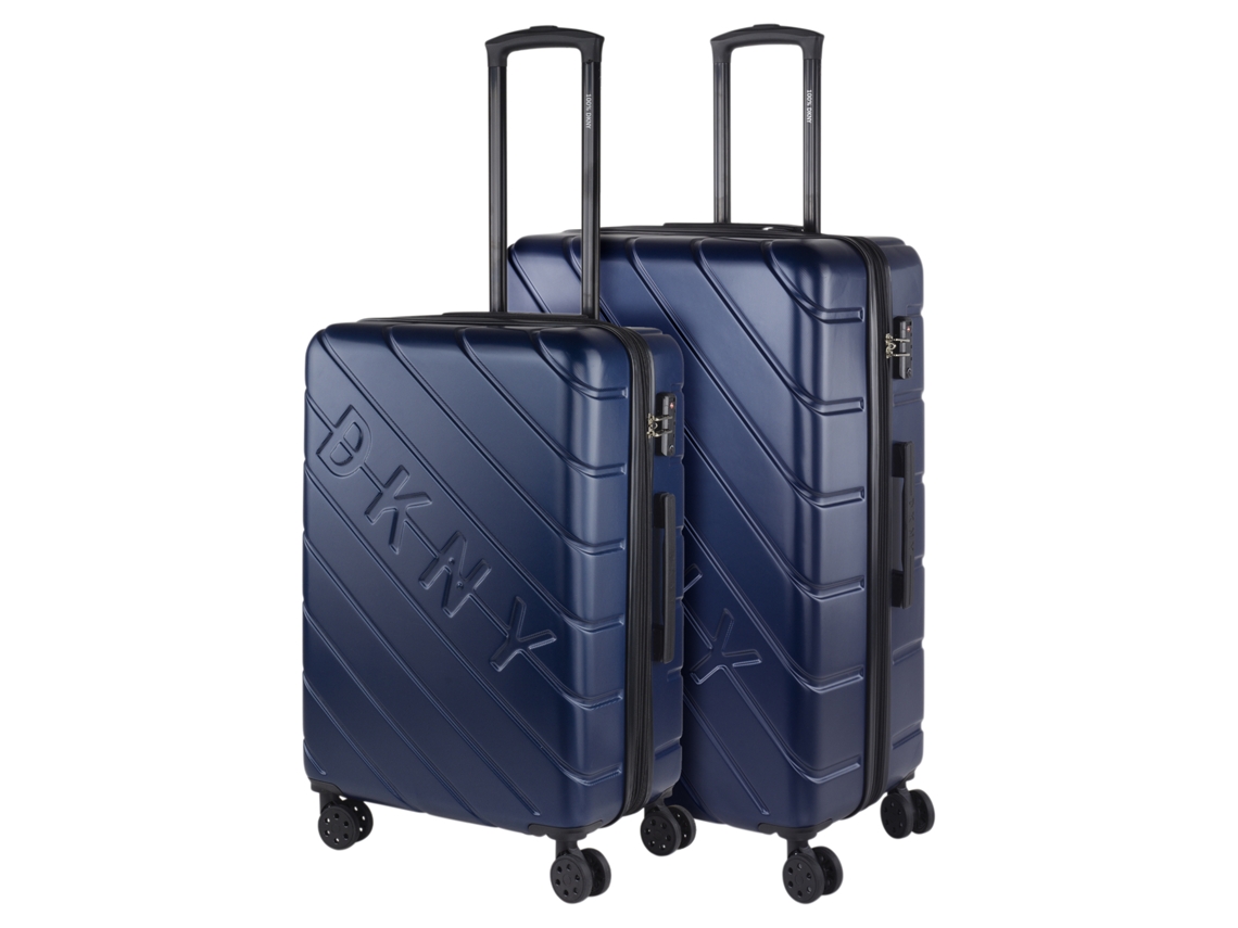 Juego De Maletas Rígidas Abs DKNY DKNY-911 Side Tracked marino (50X76x31 Cm - 100L)