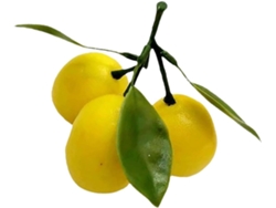 Limones De Plástico Decorativos, Limones Artificiales En Un Racimo De 3, Accesorio Para Fotos Y Escaparates, Fruta