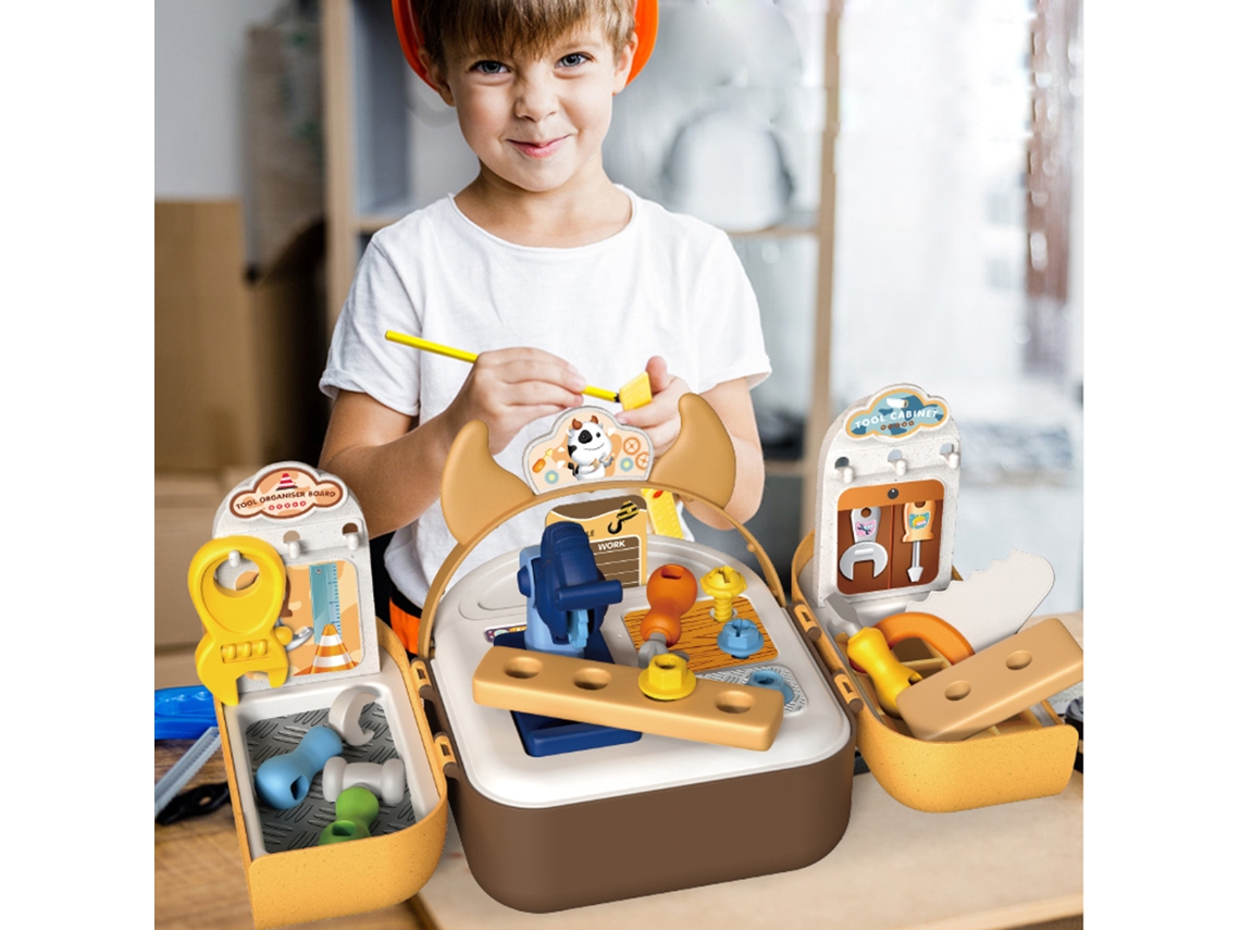 2026 Kit De Herramientas De Reparación Estilo Mochila Para Niños Con Estuche, Regalo De Cumpleaños Y Navidad Para Niños Y Niñas De 3+ Años