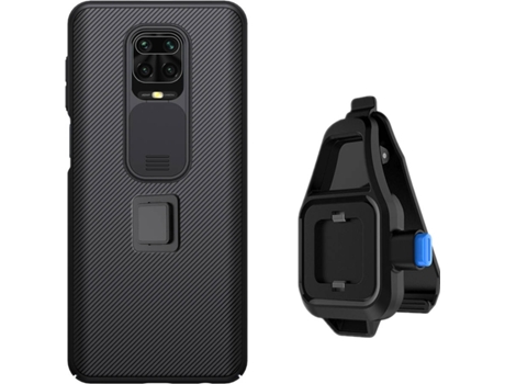 Funda Redmi Note 9 Pro Camshield con Soporte para la Cintura Negro