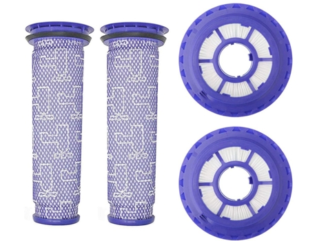 Paquete de 2 filtros posteriores y paquete de 2 prefiltros de repuesto para aspiradoras Dyson Dc65 Dc66 Dc41 Up13 Up20 Animal, Multi Floor y Ball