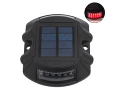 2026-luz Solar Para Muelle Led De 6v 1.8w Impermeable Con Sensor Inteligente Para Jardín, Camino Y Paisaje Negro Rojo
