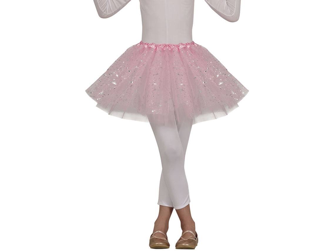 Tutú rosa con Estrellas de 30 cm infantil