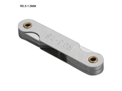 Calibrador De Radio De Acero Inoxidable, Herramienta De Medición Convexa/cóncava, R0,3-1,5 Mm
