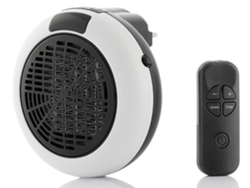 Aquecedor Elétrico Branco De 600 Watts.