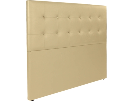 Cabecero DHOME Capitoné (Beige - Tela y Polipiel - 105 x 8 x 120 cm)