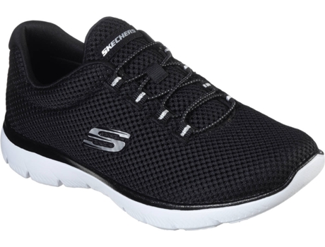 Zapatillas para Mujer SKECHERS Summits Quick Lapse Negro y Blanco para Atletismo (Talla: 35)