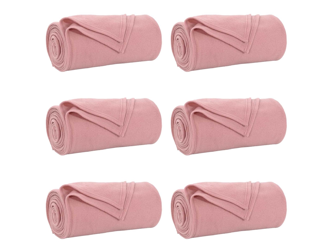 Mantitas De Sofá 6 Uds Rosa 270 X 240 Cm Lana