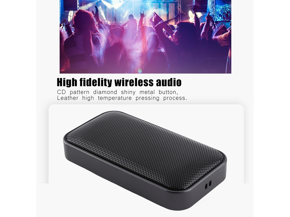 Altavoz Bluetooth Portátil Mini Inteligente Con Reproductor De Tarjeta Tf Y Control De Volumen Bt-209 Negro