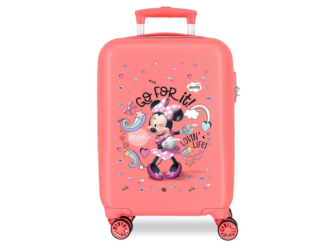 Disney Maleta De Cabina Abs Rígida Loving Life Rosa