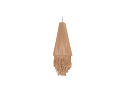 Lampara Techo Algodon Metal Flecos 35x35x100cm