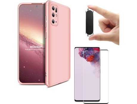 Carcasa, Protector y Soporte Samsung S20 Plus Slim armor 360º Rosa