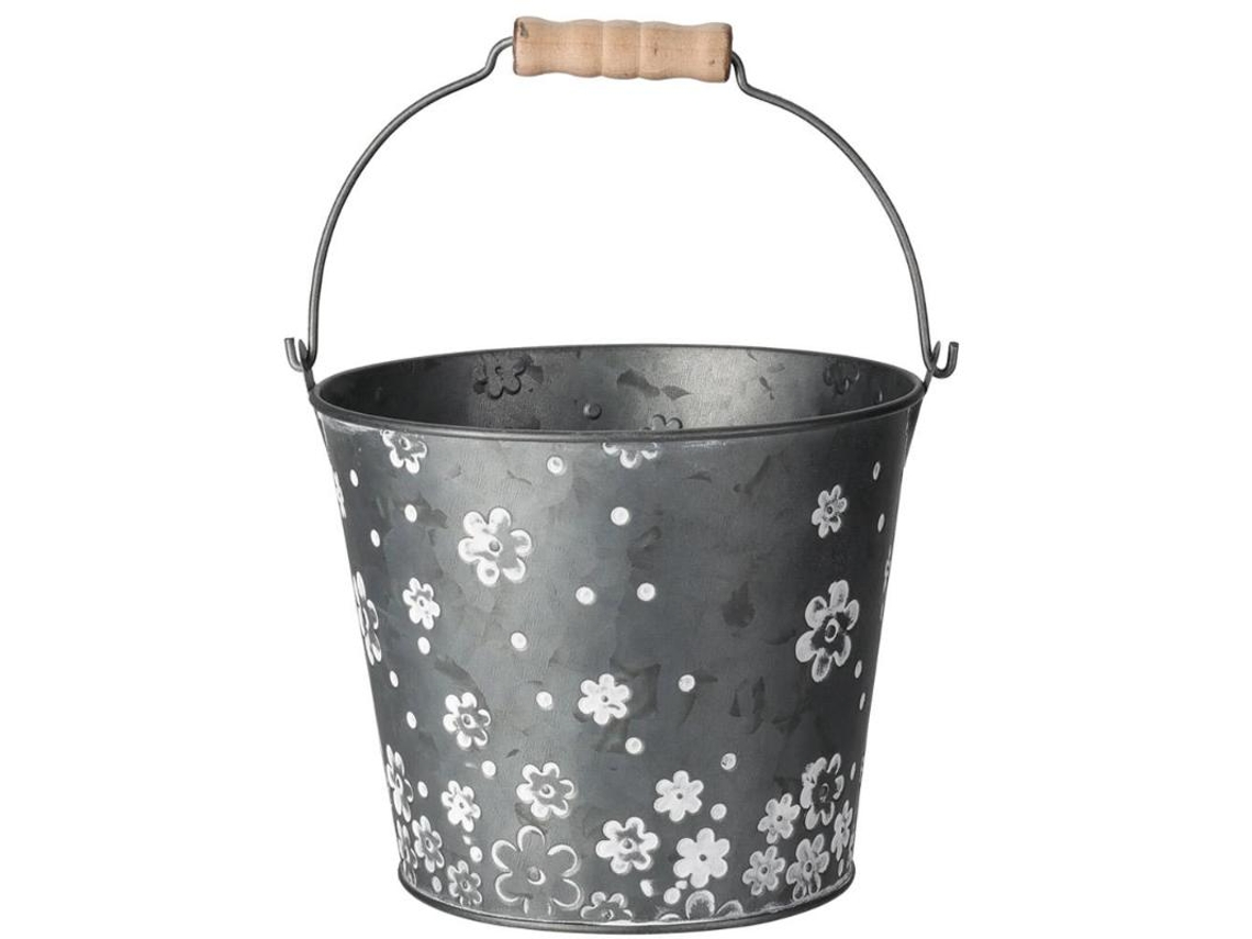 Cubo Zinc Deco Asa 18x16 Cm