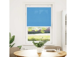 Maison Exclusive - Estor Plisado Azul 75x100 Cm Tela Ancho 74,4 Cm Poliéster