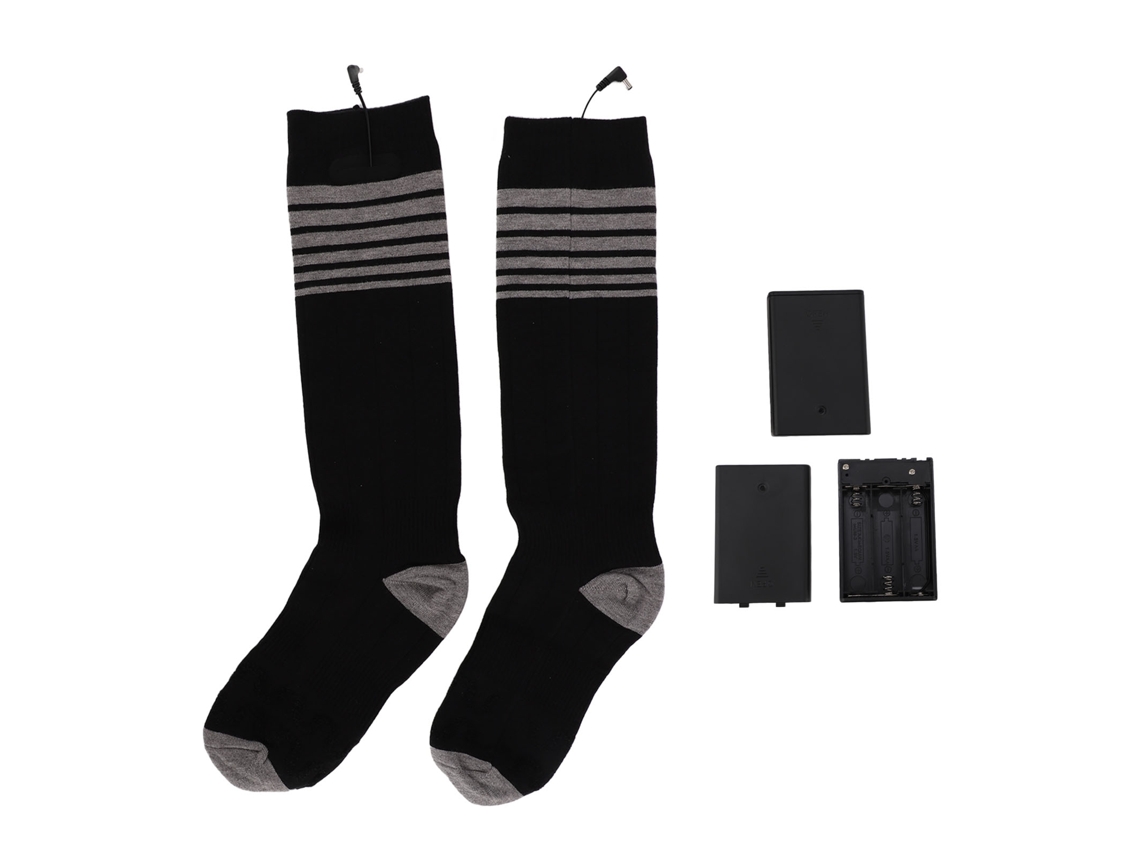 Calcetines térmicos eléctricos para hombres y mujeres, calcetines térmicos con batería y 3 configuraciones de calor para caza, senderismo, acampada, senderismo...