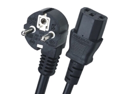 Cable De Alimentación De 5 M Cee 7/7 Schuko-c13, Enchufe Europeo De 3 Clavijas, 250 V 16 A, Pvc Negro