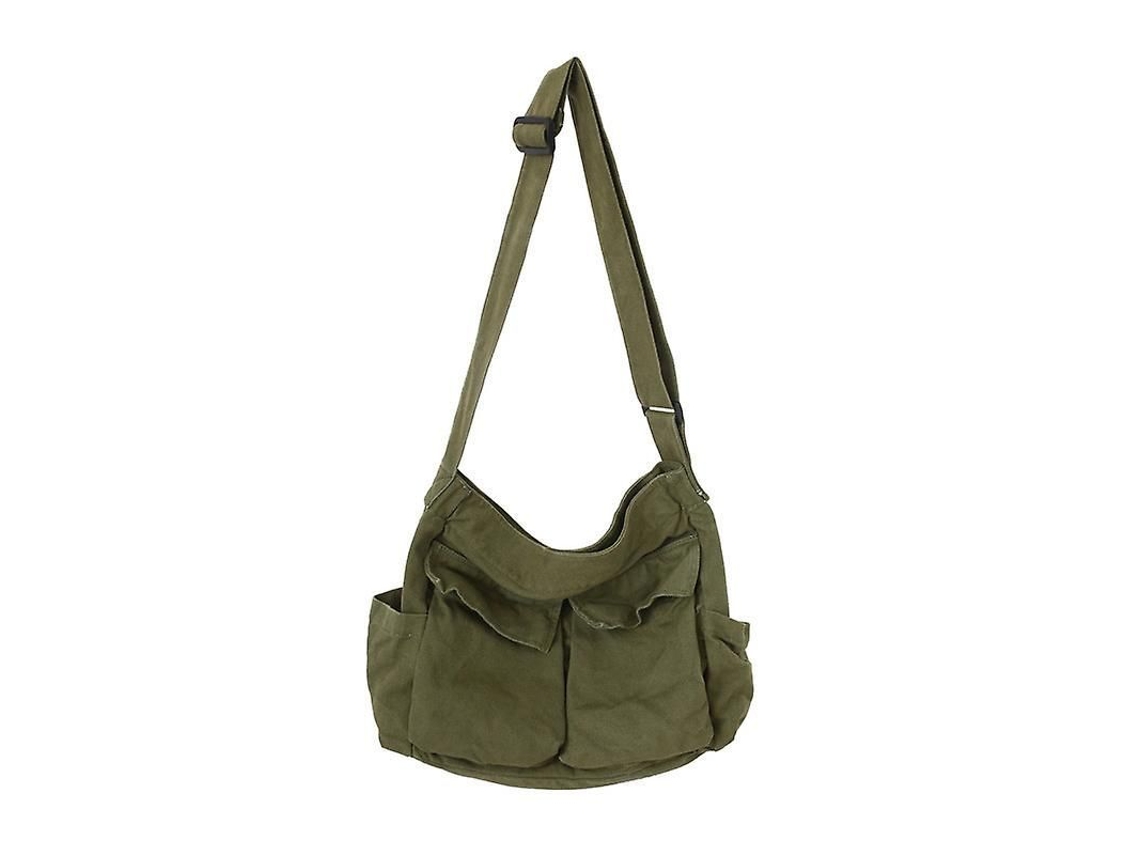 2026-bolso Messenger Canvas Grande Hobo Bandolera Con Multiples Bolsillos Para Mujer Y Hombre