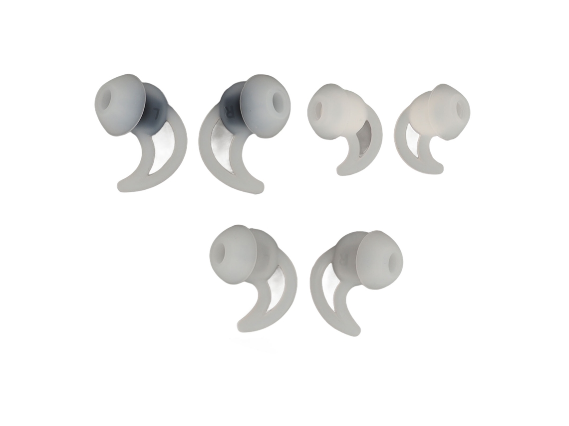 3 Pares De Almohadillas De Silicona Para Auriculares Qc20, Qc30, Ie2, Ie3 Y Sie2i, Tamaños S/m/l, Transparentes.